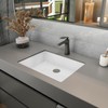 Sinber C1337-OL 20 Inches Undermount Rectangular Bathroom Sink with Overflow