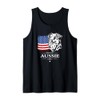 Proud Aussie Dad American US Flag Australian Shepherd Dog Tank