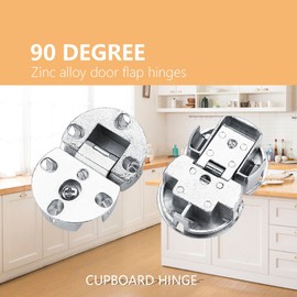 Raguso Folding Flip Top Hinge 2Pcs 90 Degree Zinc Alloy Door Flap Hinges Kitchen Bedroom Cupboard Cabinet Furniture HardwareHome hardware