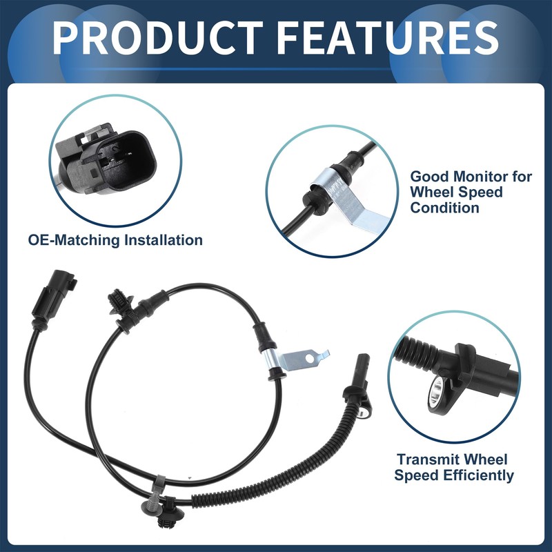 INFINAUTO ABS Wheel Speed Sensor Front Right ABS Sensor Anti-Lock