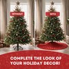 Red Pine Faux Fur Soft Plush Christmas Tree Skirt 36
