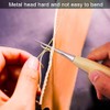 CODIRATO Set of 7 Leather Sewing Needles, Curved Upholstery Needles,