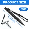 NHPY Pack of 2 Multifunctional Keyrings, Tactical Pen, Extra Grip