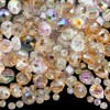 PONABEADIY Faceted Crystal Glass Transparent Beads for Bracelet Making