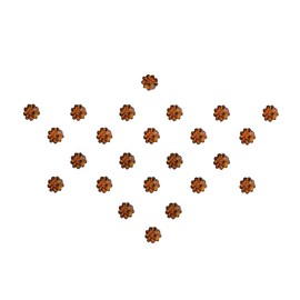 Comet Busters Diamond Collection Small Stone Copper Bindi Face Jewels Bindi Stickers Indian Bindi for Women