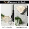 Kamehame Coffee Filter Holder, Wall Mount Coffee Filter Dispenser Rack,