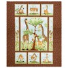 Susybee Zoe The Giraffe 36" Panel Brown, Fabric by The