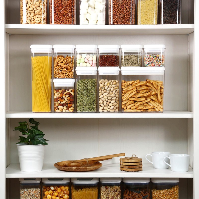 Felli Flip Tite Storage Container with Lid 4" Airtight Ring