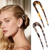 2 Pack French Hair Pin U Shaped Fork Updo Chignon