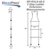 RecPro RV Universal Ladder Extension for Exterior Ladders | 3