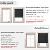GENIMO 100% Blackout Blinds for Indoor Windows, Window Blinds Cordless