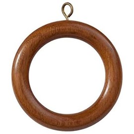 Bhartiya Handicrfats Wooden Curtain Rings Curtain | Wood Curtain Rings for 1.25 and 1.5'' Inch Drapery Rod (12 Pcs, Inner Dia 1.75 Inch)