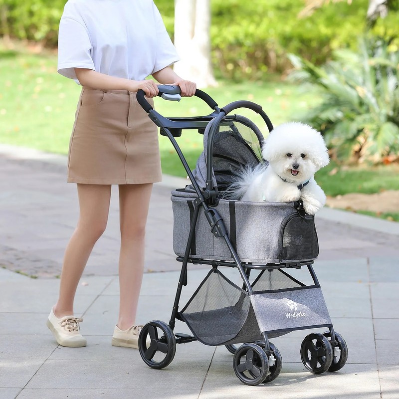Toolzia 3 in 1 Pet Stroller with Removable Carrier -