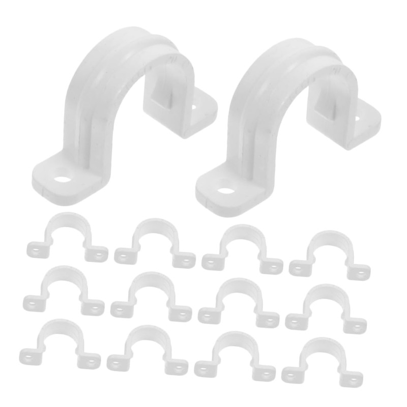 Gadpiparty 3sets U Shaped Pipe Clamps Durable Pvc Tube Bracket