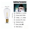 ST38 E17 Base LED String Light Bulbs 0.65W LED Edison
