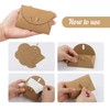 Mocraft 100 Kraft Paper Envelopes with 100 Blank Paper Cards,
