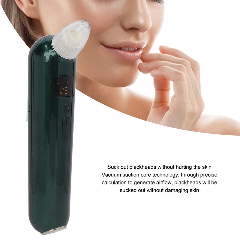 6 Probes Blackhead Remover Pore Vacuum Rechargeable Facial Cleaner Portable