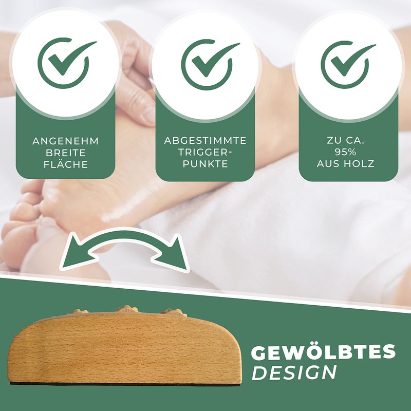 Relax Next - XXL Wooden Foot Massage Roller - Also