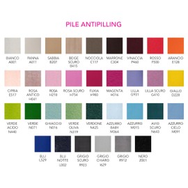 Panini Tessuti, Plain Fleece Fabric, Sold by the Metre, 1 piece = 100 cm, 2 pieces = 200 cm - Cover - Handmade - Home Decor