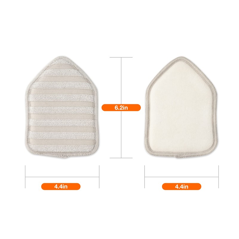 CLEANHOME Almohadillas de repuesto de microfibra, 3 piezas, adecuadas para