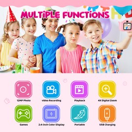 Children's Camera, 2.0 Inch Display Digital Camera Children, Gifts for 3 4 5 6 8 7 9 10 11 Years Boys and Girls, 1080P HD Anti-Drop Camera Children for Birthday Gift Christmas Toy