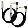 Togconn 3 Feet Right Angle 1/4 inch TS Extension Cable