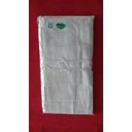 Unbranded 12 Mens Handkerchiefs Hankies Hanky Cloths 100% Cotton 13" by 14"  White