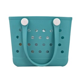 CLLTIV Rubber Beach Bag, Waterproof Travel Bags Washable Open Tote Bags for Beach（Small&Medium&Large& XL Beach Tote）