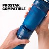 BlenderBottle ProStak ツイストアンドロックストレージジャー 拡張3パック 取り外し可能なハンドル付き シアン