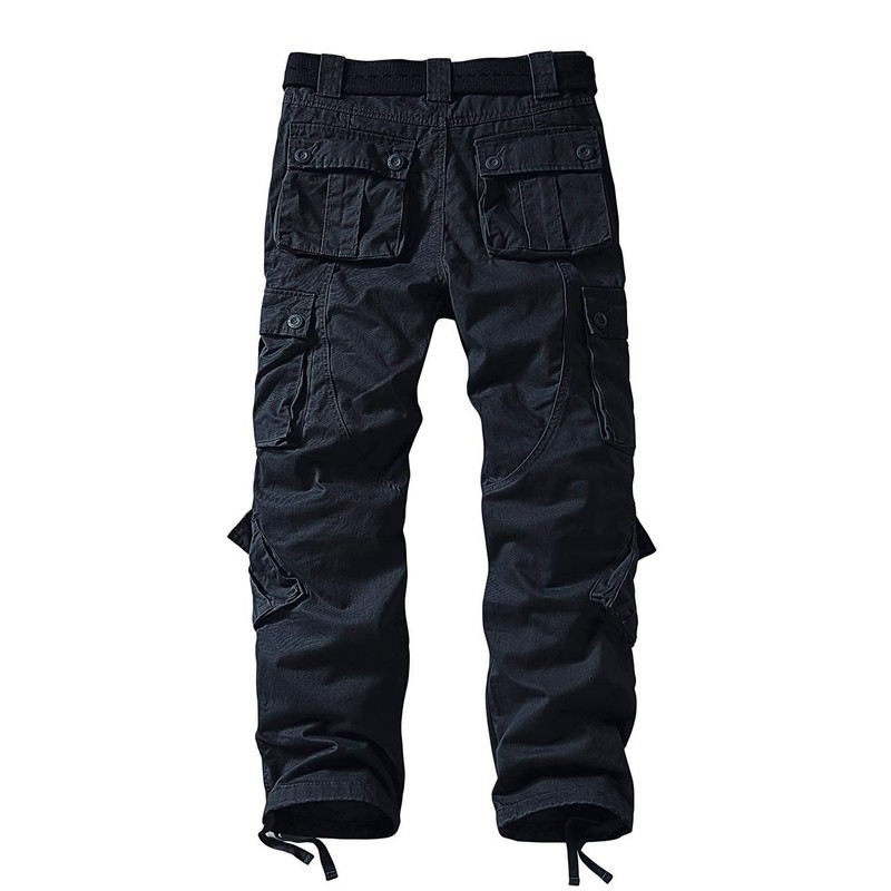 Match Men's Straight Fit Wild Cargo Pants(32,6064 Grayish Black)