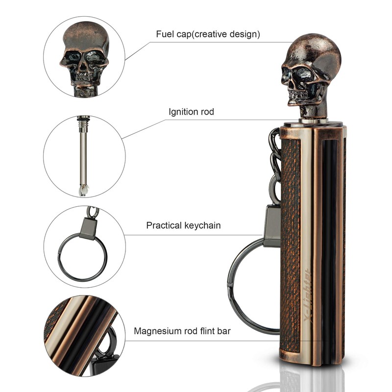 x-lighter Matchstick, Waterproof Match Fire Striker, Flint and Steel, Survival