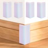 White Baseboard Corners Blocks Self Adhesive, Thickened Rubber Safety Corner
