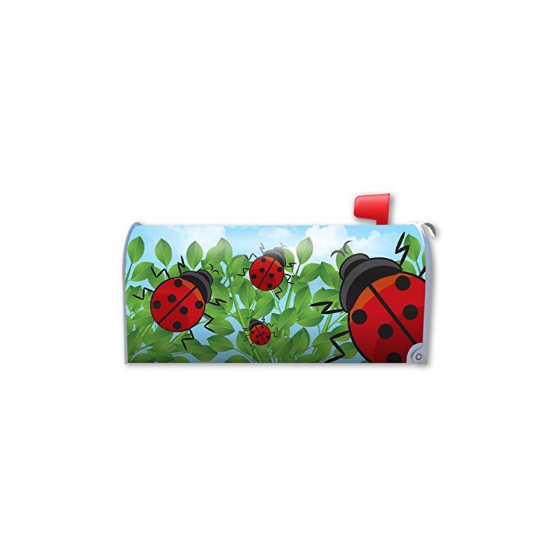 Ladybugs Mailbox Cover Magnet by Magnet America is 18.375" x