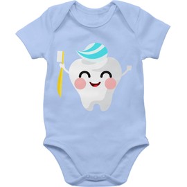 Shirtracer - Baby Bodysuit Boy Girl - Carnival & Fancy Dress - Tooth Fairy Toothpaste - Dentistry Gift Idea, 2 baby blue