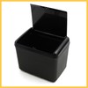 REPAIROCK Black Plastic Auto Car Trash Rubbish Can Garbage Dustbin
