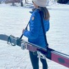 Set of 2 Ski and Pole Carriers | Adjustable Ski