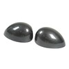 2 Pcs Door Side Rearview Mirror Cover Cap Carbon Fiber
