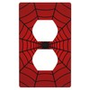 Duplex Receptacle Outlet Covers,Red Black Spider Web 1-Gang Single Duplex