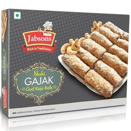 Jabsons - Shahi Gajak, Gud Kaju Rolls, 350 G (12.5 Oz)