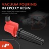 A-Premium (Red) Engine Ignition Coil Pack Compatible with Ford Escape,