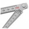 ULTECHNOVO 3sets Stainless Steel Gauge and Straight Ruler for Precision