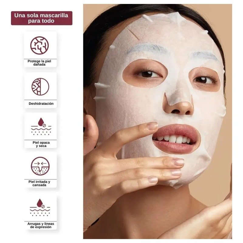 Máscara Facial Calmante Madeca Derma Iii Cosmetica Coreana