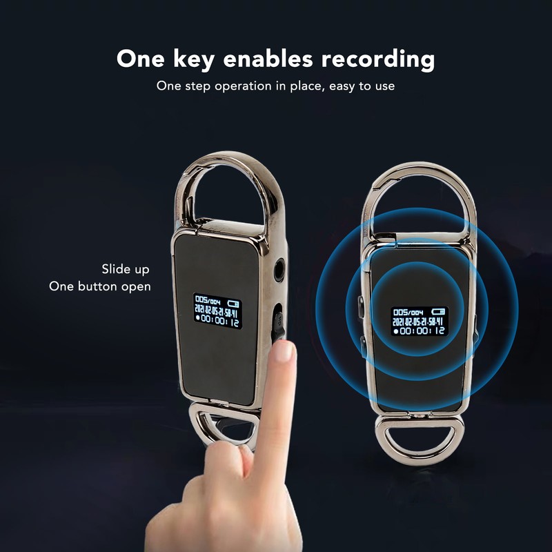 Voice Activated Recorder Multifunction Intelligent HD Noise Reduction MP3 Digital