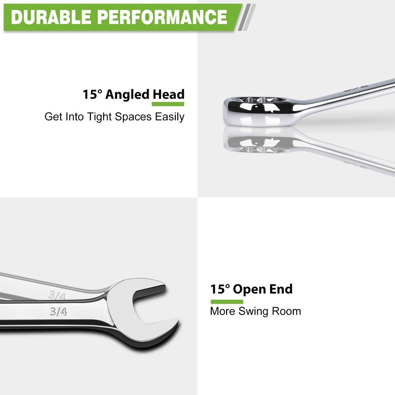 COYAGRIP 10mm Wrench, Industrial Grade Spanner, Combination Wrenches Metric with