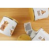 Purely Home Highland Cow Sugar Canister - White Metal Enamel