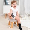 ZAPLES Baby Non Slip Grip Crew Socks with Anti Skid