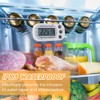 Fridge Thermometer Digital, Afenau 4Pcs Fridge Freezer Thermometer with Hook,