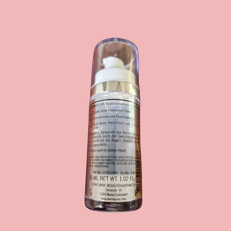 FÜNFSINNE Hyaluron Serum: Strong anti-aging for pure skin without fat