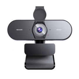 NEWORK 4k Webcam, UHD Webcam 1080P@60FPS, PDAF+CDAF Autofocus, Privacy Cover, Plug&Play, Auto Light Correction, 79°FOV, 2 Noise-Cancelling Mics, Computer Camera 4k for Streaming/Video Calling/Gaming