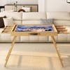 UPVERCY 24.8" H Tall Puzzle Table with 6 Drawers, 1000